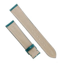 Cinturino Sartoriale Lucertola Verde Lucido 18/16 mm B35B forma classica 2