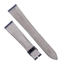 Cinturino Sartoriale Lucertola Tejus Blu Scuro Lucido 18/14 mm B32G forma classica 2