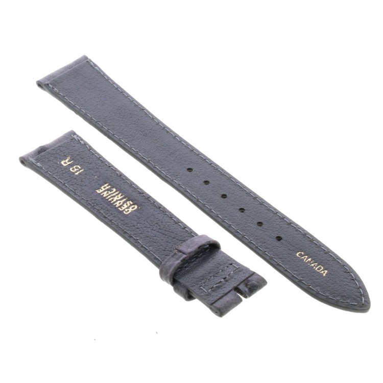 Cinturino Sartoriale Struzzo Grigio Gold Opaco 18/14 mm B35G