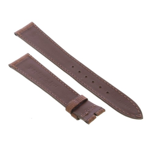 Cinturino Sartoriale Lucertola Tejus Marrone Naturale  Opaco 18/14 mm B32M forma classica