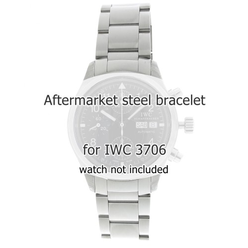 IWC bracciale in acciaio aftermarket Compatibile 3706 Fliegerchronograph  Pilot's watch ansa 20 mm
