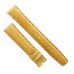 Cinturino Sartoriale Pelle Vitello Giallo Opaco 18/16 mm B47G Bombato Punta Piatta