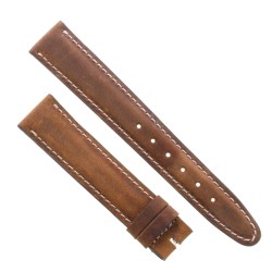 Cinturino Sartoriale Pelle Vitello Marrone Sfumato Opaco 18/16 mm B40M