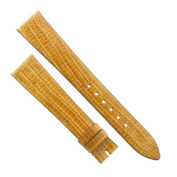 Cinturino Sartoriale Lucertola Tejus Giallo Lucido 18/14 mm B25N forma classica