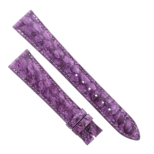 Cinturino Sartoriale Pelle Viola Sfumato Opaco 18/14 mm B35N fodera nera classico