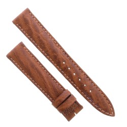 Cinturino Sartoriale Pelle Vitello Martellata Marrone 18/16 mm B40M