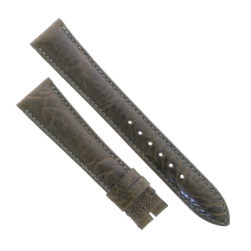 Cinturino Sartoriale Pelle Vitello Martellata Verde 19/14 mm B38N classico