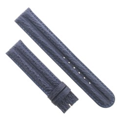 Cinturino Sartoriale Squalo Blu Opaco 18/18 mm B50N doppia bombatura