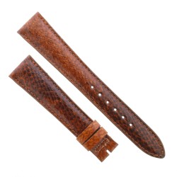 Cinturino Sartoriale Stampa Lucertola Marrone Sfumato Semilucido 18/14 mm B33N forma classica