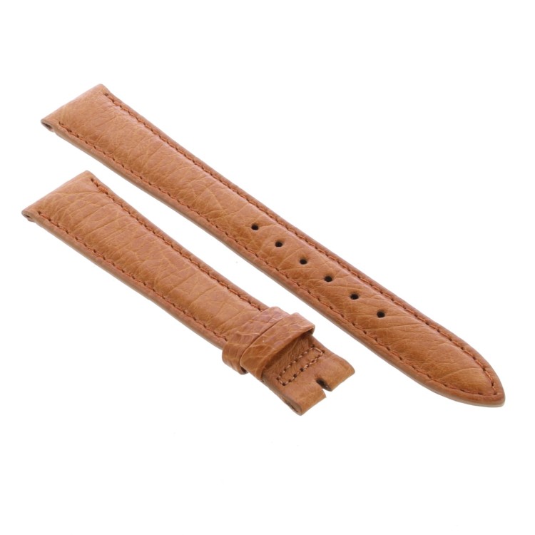 Cinturino Sartoriale Pelle Vitello Martellata Marrone Miele 18/14 mm B33N classico