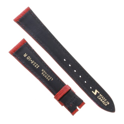 Cinturino Sartoriale Pelle Vitello Martellata Rosso 18/14 mm B40N classico