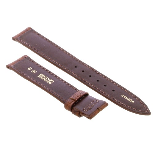 Cinturino Sartoriale Pelle Vitello Martellata Marrone 18/16 mm B40M