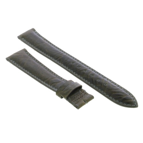 Cinturino Sartoriale Pelle Vitello Martellata Verde 19/14 mm B38N classico