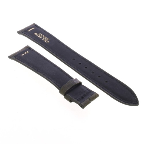 Cinturino Sartoriale Pelle Vitello Martellata Verde 19/14 mm B38N classico
