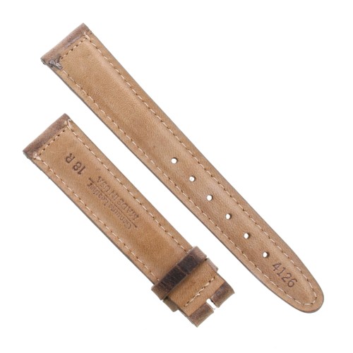 Cinturino Sartoriale Pelle Vitello Grigio Sfumato Opaco 18/16 mm B40M