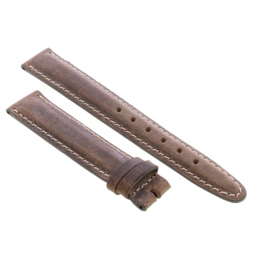 Cinturino Sartoriale Pelle Vitello Grigio Sfumato Opaco 18/16 mm B40M