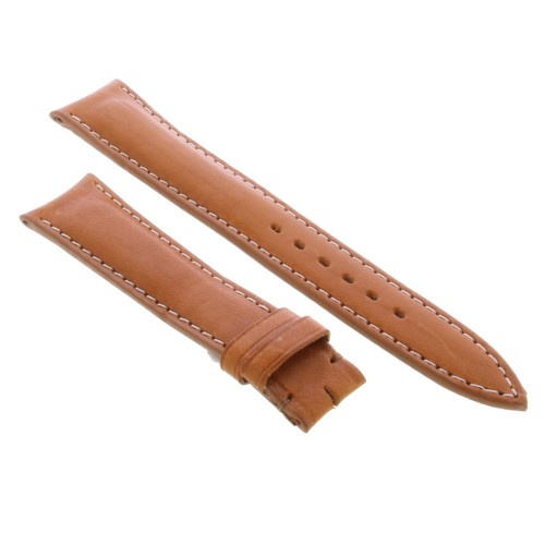 Cinturino Sartoriale Pelle Vitello Marrone Naturale 18/14 mm B45G