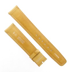 Cinturino Sartoriale Pelle Vitello Giallo Opaco 18/16 mm B47G Bombato Punta Piatta 2