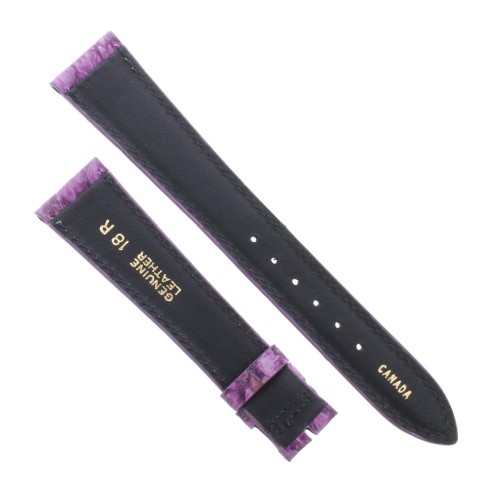 Cinturino Sartoriale Pelle Viola Sfumato Opaco 18/14 mm B35N fodera nera classico