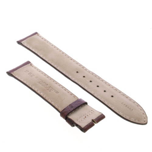 Cinturino Pelle Vitello Martellata Marrone  20/18 mm B38B classico.
