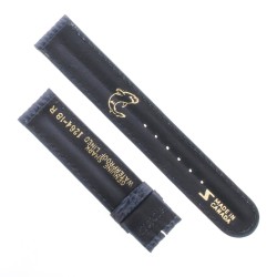 Cinturino Sartoriale Squalo Blu Opaco 18/18 mm B50N doppia bombatura 2