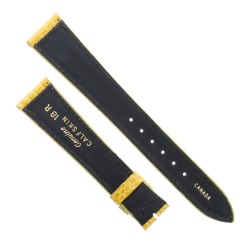 Cinturino Sartoriale Stampa Lucertola Tejus Giallo Lucido 18/14 mm B33N forma classica 2