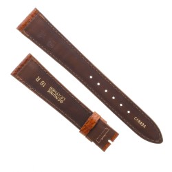 Cinturino Sartoriale Stampa Lucertola Marrone Sfumato Semilucido 18/14 mm B33N forma classica 2