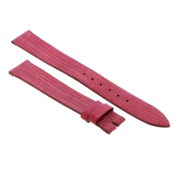 Cinturino Sartoriale Lucertola Tejus Rosa Fuxia Lucido 16/14 mm B25N forma classica