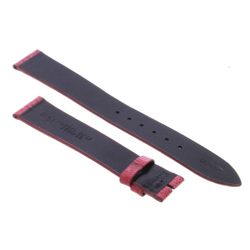 Cinturino Sartoriale Lucertola Tejus Rosa Fuxia Lucido 16/14 mm B25N forma classica