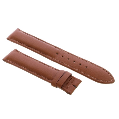 Cinturino Sartoriale Pelle Vitello Marrone Opaco 19/18 mm B50B