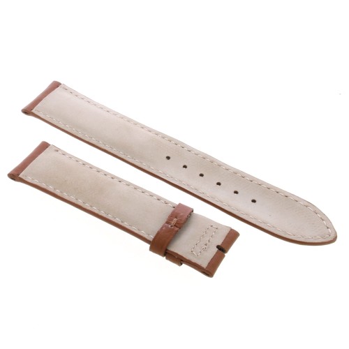 Cinturino Sartoriale Pelle Vitello Marrone Opaco 19/18 mm B50B