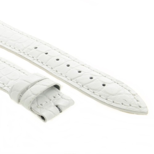 Cinturino Stampa Alligatore Bianco opaco 18/16 mm classico