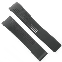 Tag Heuer Cinturino Caucciù FT6014 Nero misure 20/18 mm  per Carrera