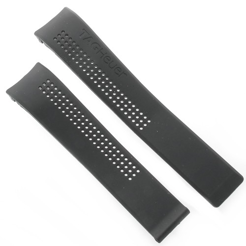 Tag Heuer Cinturino Caucciù FT6014 Nero misure 20/18 mm  per Carrera