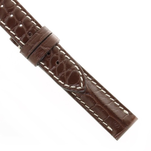 Longines Cinturino Alligatore L682101351 Marrone testa di Moro 14 /14 mm