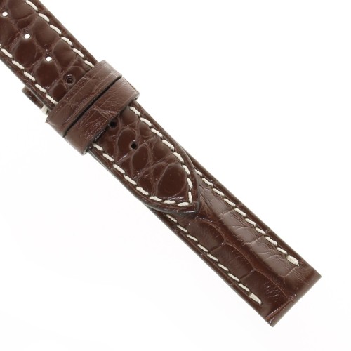 Longines Cinturino Alligatore L682101351 FA Marrone testa di Moro 14/14 mm