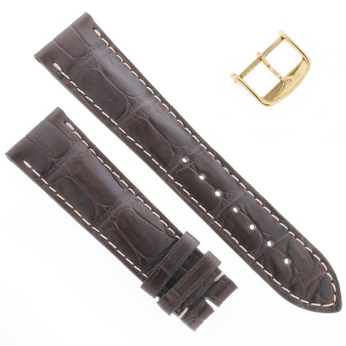 Longines Cinturino Alligatore L682109818 FR Marrone Opaco 21/18 mm