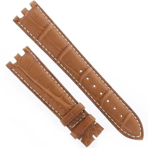 Longines Cinturino Alligatore Marrone Opaco 20/16 mm Per Rodolphe cronografo