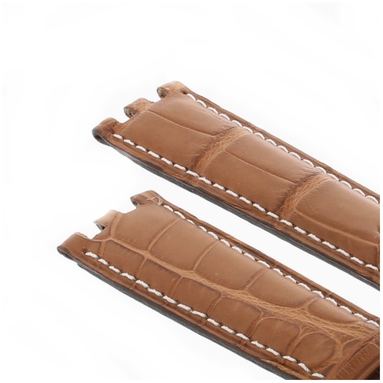 Longines Cinturino Alligatore Marrone Opaco 20/16 mm Per Rodolphe cronografo
