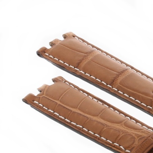 Longines Cinturino Alligatore Marrone Opaco 20/16 mm Per Rodolphe cronografo