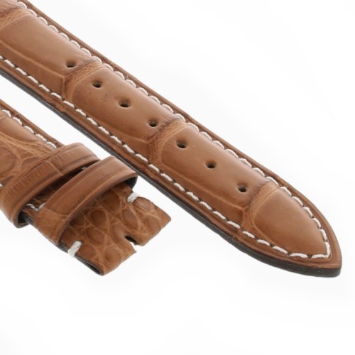 Longines Cinturino Alligatore Marrone Opaco 20/16 mm Per Rodolphe cronografo