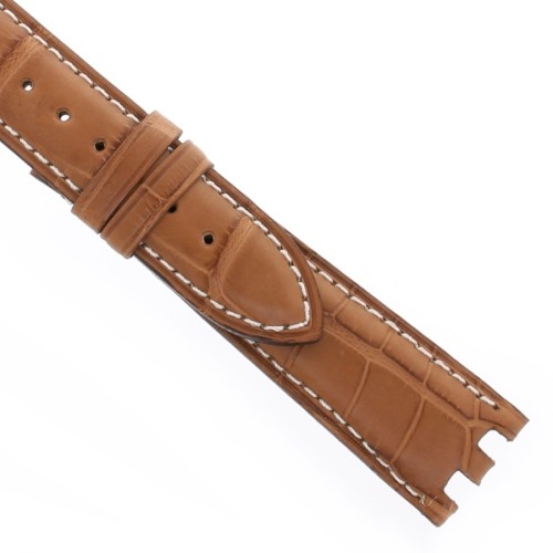Longines Cinturino Alligatore Marrone Opaco 20/16 mm Per Rodolphe cronografo