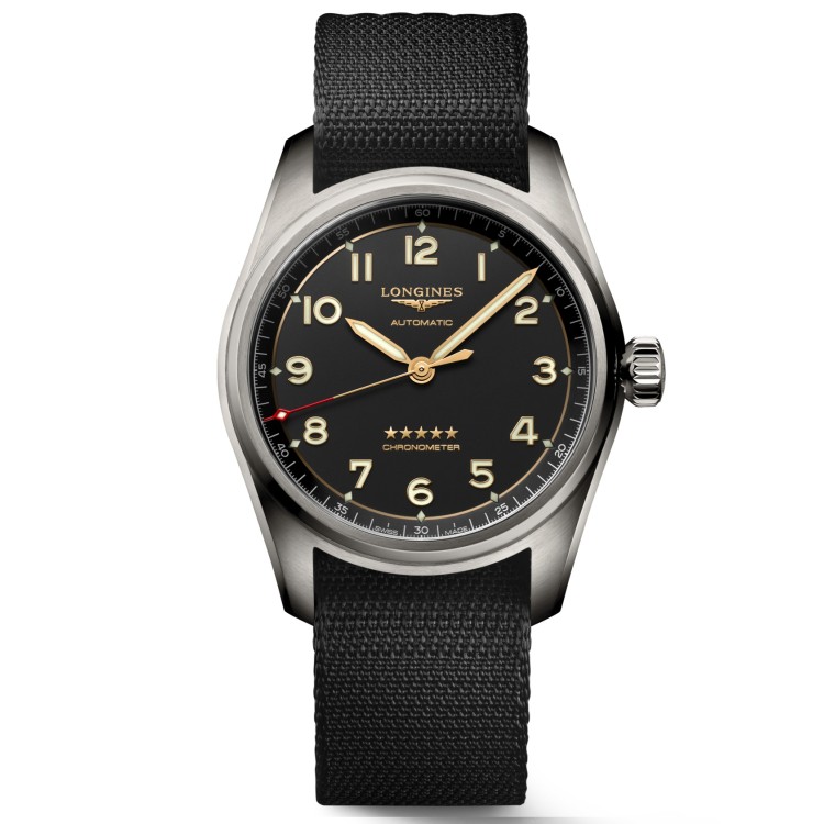 LONGINES SPIRIT L3.810.1.53.2 Titanio 40 mm Automatico Nero.