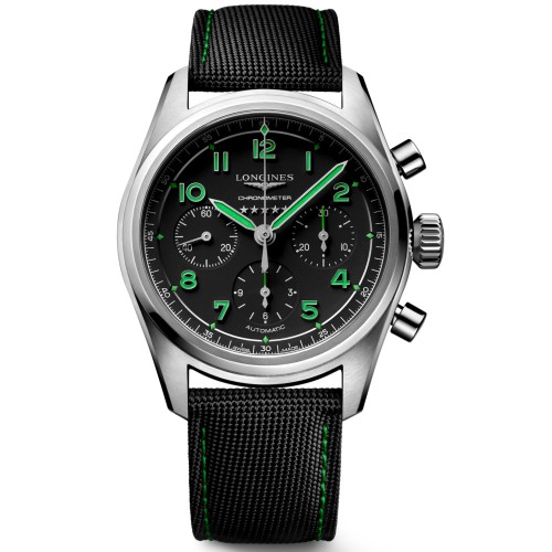 LONGINES SPIRIT L3.829.1.53.2 Titanio 42 mm Cronografo Automatico Nero Pioneer Edition