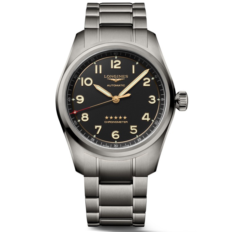 LONGINES SPIRIT L3.811.1.53.6 Titanio 42 mm Automatico Grigio.