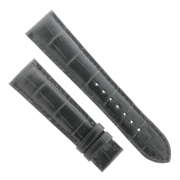 Cinturino Zenith Aftermarket Compatibile Alligatore Nero Opaco 22/18 mm B50B