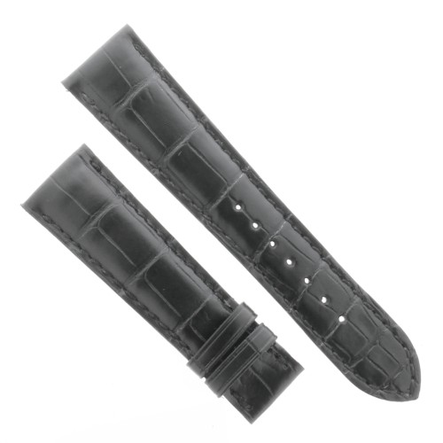 Cinturino Zenith Aftermarket Compatibile Alligatore Nero Opaco 22/18 mm B50B
