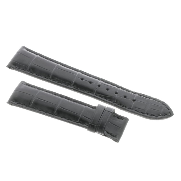 Cinturino Zenith Aftermarket Compatibile Alligatore Nero Opaco 22/18 mm B50B