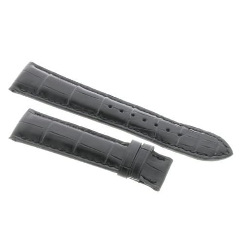 Cinturino Zenith Aftermarket Compatibile Alligatore Nero Opaco 22/18 mm B50B
