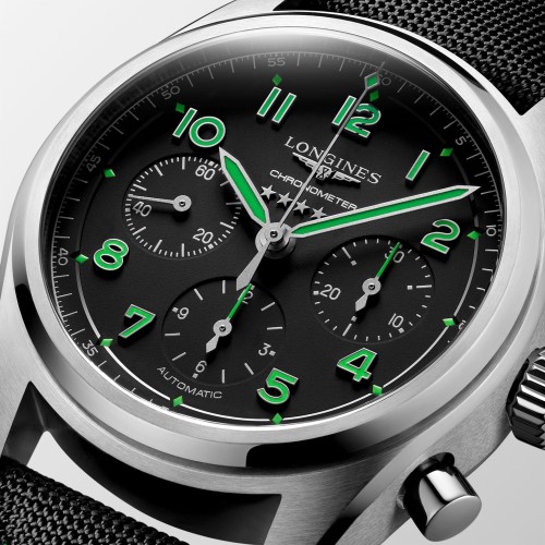LONGINES SPIRIT L3.829.1.53.2 Titanio 42 mm Cronografo Automatico Nero Pioneer Edition